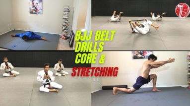 Jiu Jitsu Belt Solo Drills /Core & Stretching | Cobrinha BJJ