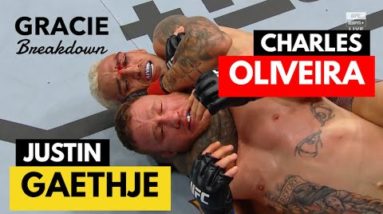 Charles Oliveira vs Justin Gaethje ( Full Fight Gracie Breakdown )