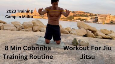 2023 Malta Training Camp Beach Workout Routine For Jiu Jitsu | Cobrinha BJJ