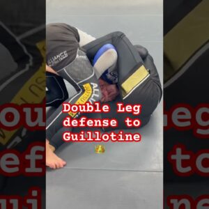 Double Leg Defense to Guillotine | COBRINHA BJJ  #guillotine #doubleleg