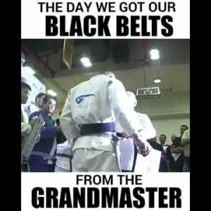 The Day We Got Our Black Belts From the Grandmaster