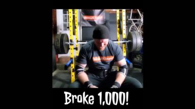 Finally lifted over 1,000lbs!