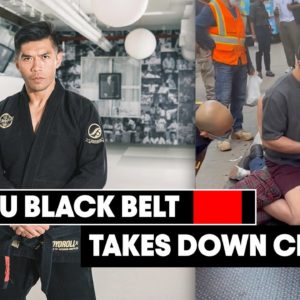 BJJ Black Belt in Street Fight!