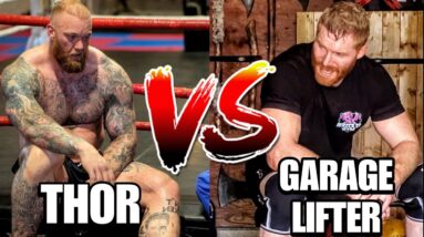 Garage Lifter vs Thor (Powerlifting Challenge ) Is he twice as strong as me?