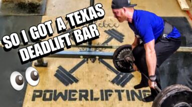 Testing out my New Texas Deadlift Bar - New PR🔥