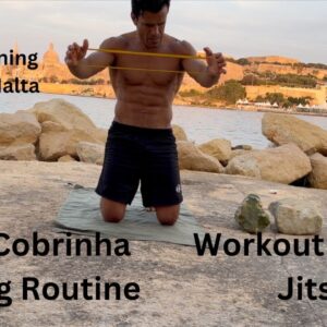 2023 Malta Training Camp Beach Workout Routine For Jiu Jitsu | Cobrinha BJJ